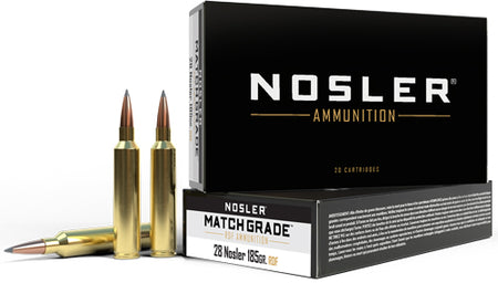Nosler .28 Nosler Match Grade 185gr RDF HPBT Ammo