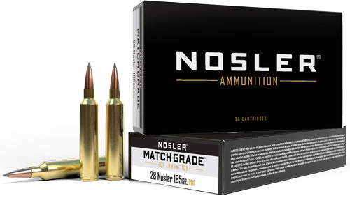 Nosler .28 Nosler Match Grade 185gr RDF HPBT Ammo