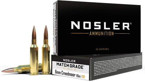 Nosler 60170 Match Grade RDF Jacketed Hollow Point 115 Grain 6mm Creedmoor