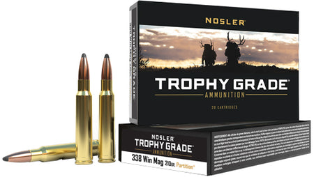 Nosler .338 Winchester Magnum Trophy Grade 210gr PolyTip Ammo