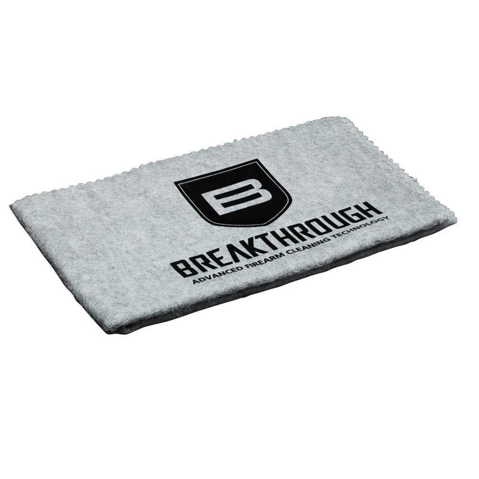 Breakthrough Clean Technologies Weather-Proof Cotton Silicon Gun Cloth 14" x 12" Grey