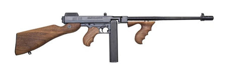 Thompson T5 1927A-1 Lightweight Deluxe 45 ACP Caliber with 16.50" Barrel, 20+1 Capacity (Stick), Blued Metal Finish, Walnut Wood Stock Grip Right Hand