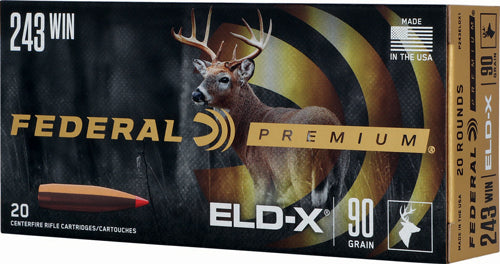 Federal .243 Winchester 90gr ELD-X Ammo