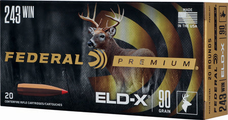 Federal .243 Winchester 90gr ELD-X Ammo