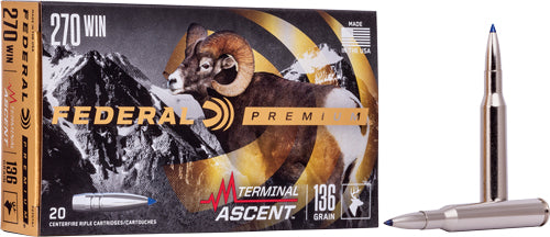 Federal .270 Winchester 136gr Terminal Ascent Ammo