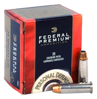 Federal .38 Special +P Personal Defense 129gr Hydra-Shok JHP Ammo