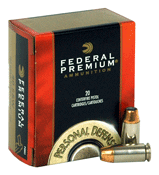 Federal .40 S&W Personal Defense 165gr Hydra-Shok JHP Ammo