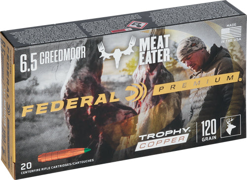 Federal 6.5mm Creedmoor 120gr Trophy Copper Ammo