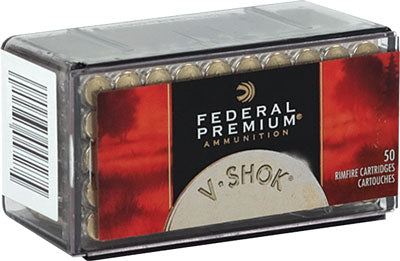 Federal .22 WMR V-Shok 30gr Speer TNT JHP Ammo
