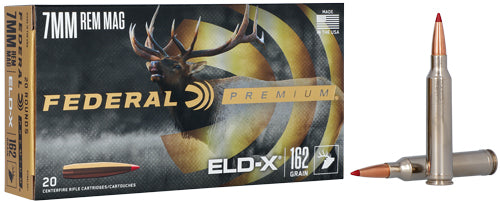 Federal 7mm Remington Mag Premium ELD-X 162gr PolyTip Ammo