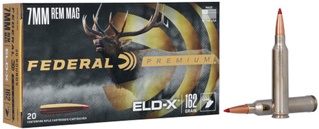 Federal 7mm Remington Mag Premium ELD-X 162gr PolyTip Ammo
