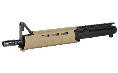 AR15 Complete Upper, 223 Remington/556NATO, 10.5" Barrel, 1:7 Twist, A2 Front Sight Block, Carbine Gas System, Flat Dark Earth Magpul MOE Handguard, Anodized Finish, Black, Does Not Include BCG or Charging Handle