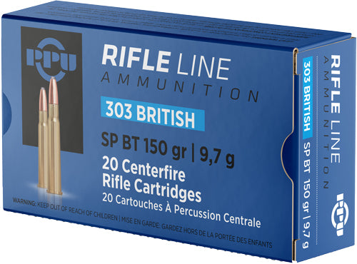 PPU .303 British 150gr SPBT Ammo