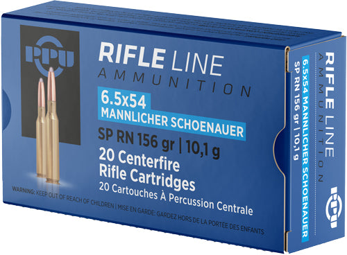 Prvi Partizan 6.5x54mm Mannlicher Rifle 156gr JSP Ammo