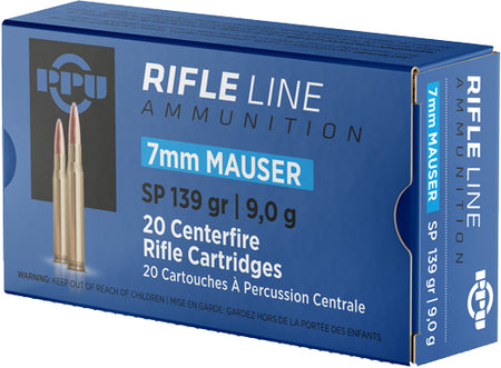 PPU 7mm Mauser 139gr SP Ammo