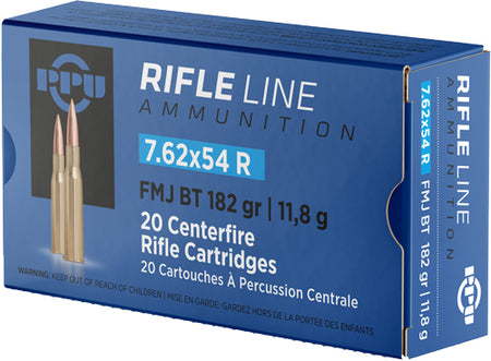 PPU 7.62x54R 182gr FMJ Ammo
