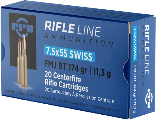Prvi Partizan 7.5x55mm Swiss Metric Rifle 174gr FMJ Ammo