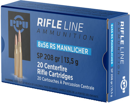 Prvi Partizan 8X56mmR Hungarian Rifle 208gr JSP Ammo