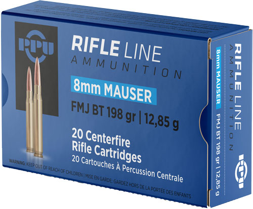PPU 8mm Mauser 198gr FMJ BT Ammo