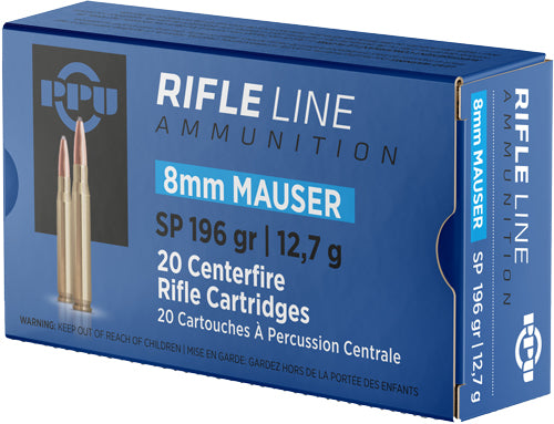 Prvi Partizan 8mm Mauser Metric Rifle 196gr JSP Ammo