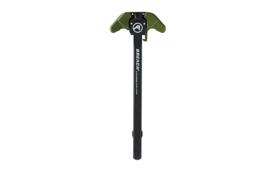Aero Precision BREACH, AR-15 Charging Handle, Ambidextrous, Small Lever, Gas Deflection Shelf, Anodized Finish, Black and Olive Drab Green APRA700130C