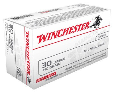 Winchester .30 Carbine USA 110gr FMJ Ammo