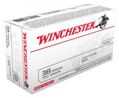 Winchester Q4196 USA Lead Round Nose 150 Grain .38 Special 845 fps