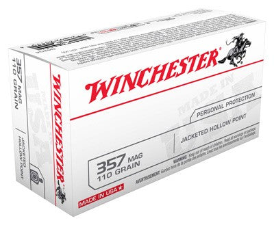 Winchester Q4204 USA Jacketed Hollow Point 110 Grain .357 Magnum 1295 fps