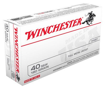 Winchester .40 S&W 180gr FMJ Ammo