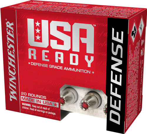 Winchester 10mm Auto USA Ready Defense 170gr Hex Vent HP Ammo