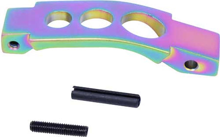 GUNTEC AR15 ENHANCED TRIGGER GUARD RAINBOW PVD COATED!