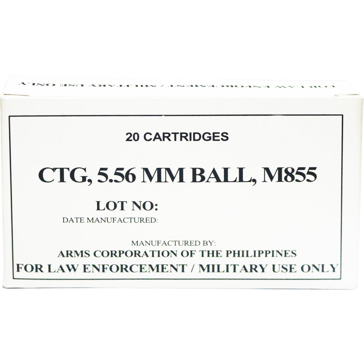 Armscor 5.56x45mm M855 62gr FMJ Ammo