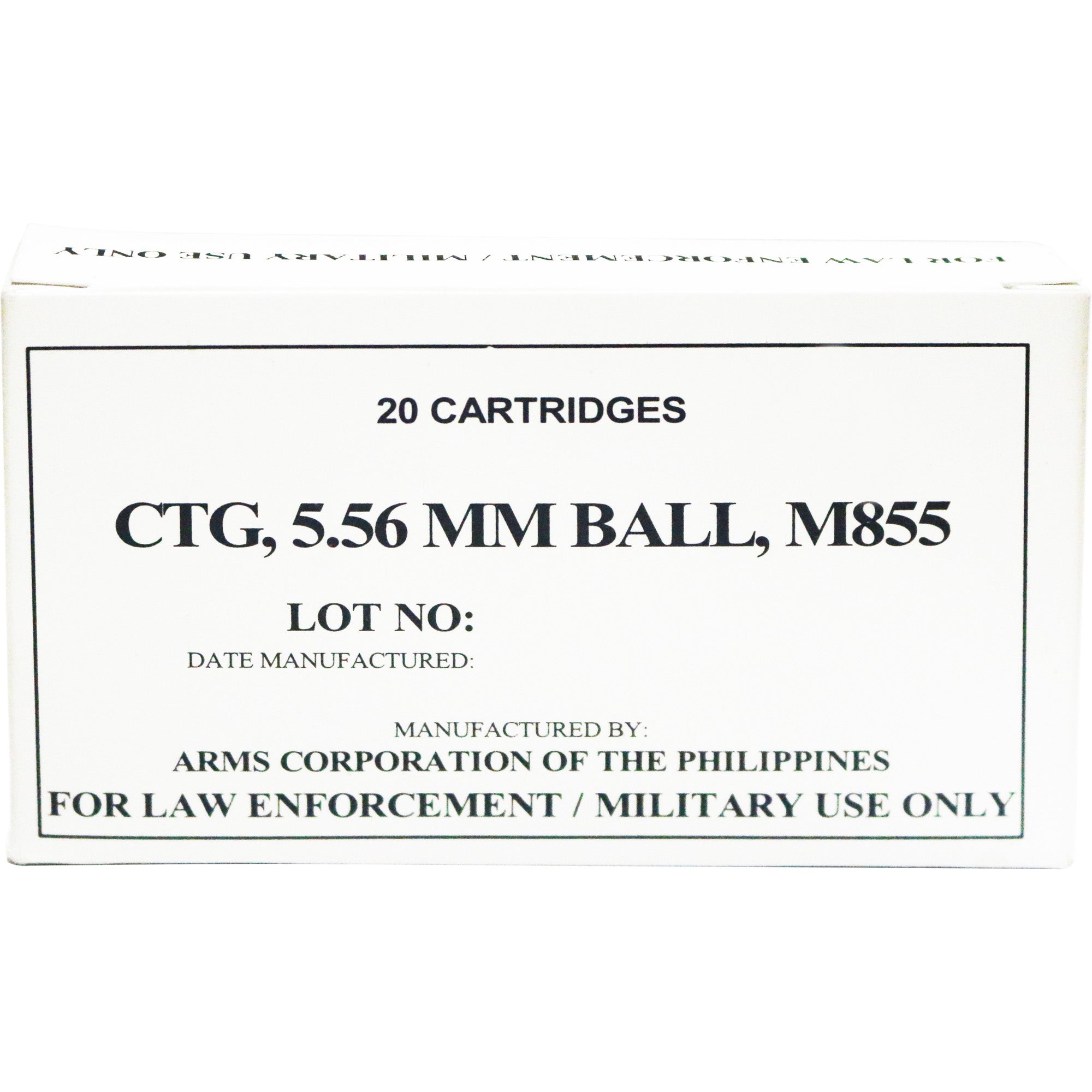 Armscor 5.56x45mm M855 62gr FMJ Ammo