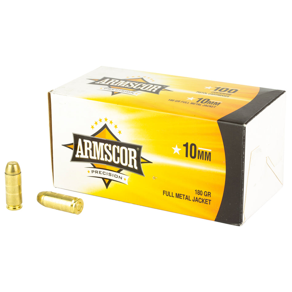 Armscor 10mm Auto 180gr FMJ Ammo - 100 Rounds