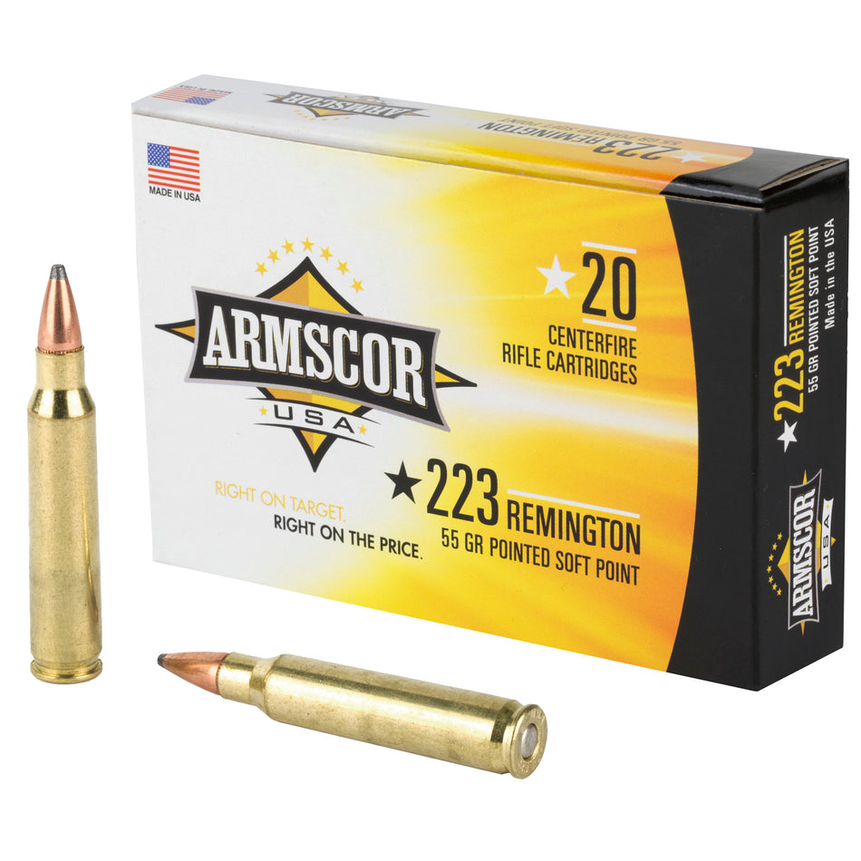 Armscor .223 Remington Competition 55gr JSP Ammo