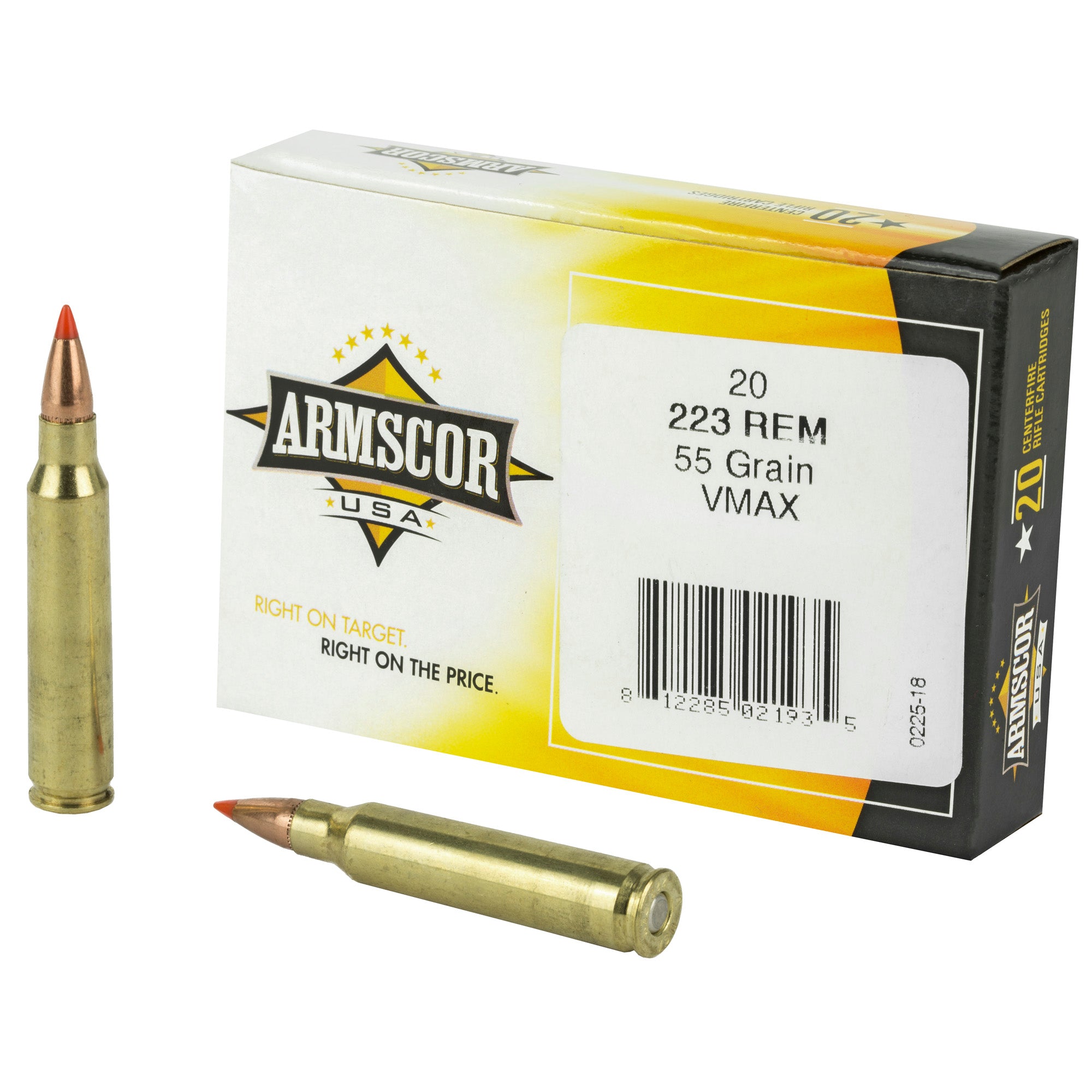 Armscor .223 Remington 55gr V-MAX Ammo