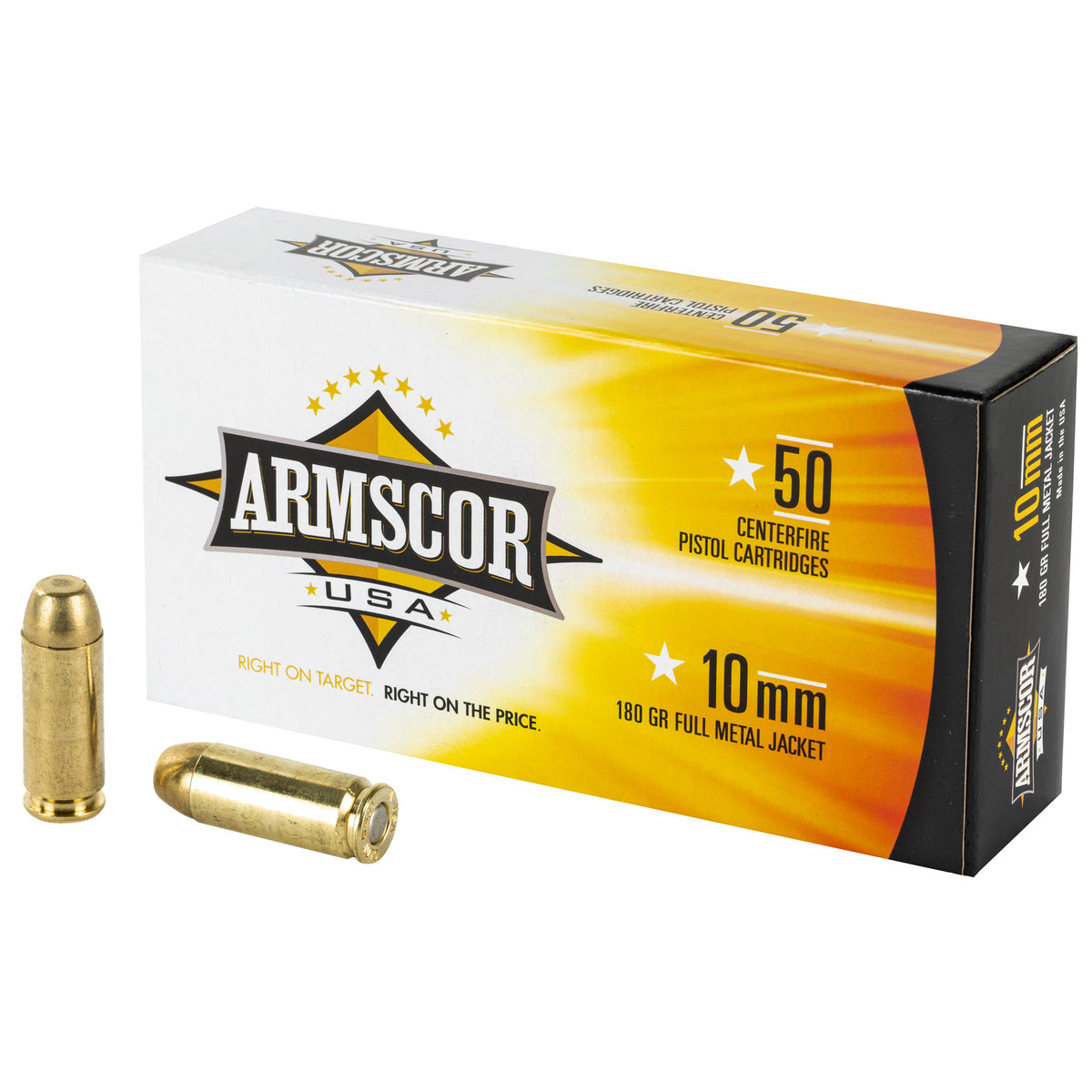 Armscor 10mm Auto 180gr FMJ Ammo