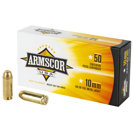 Armscor 10mm Auto 180gr FMJ Ammo