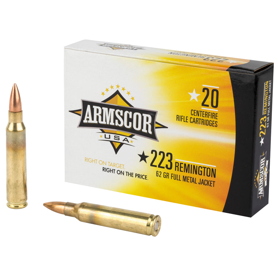Armscor .223 Remington 62gr FMJ Ammo