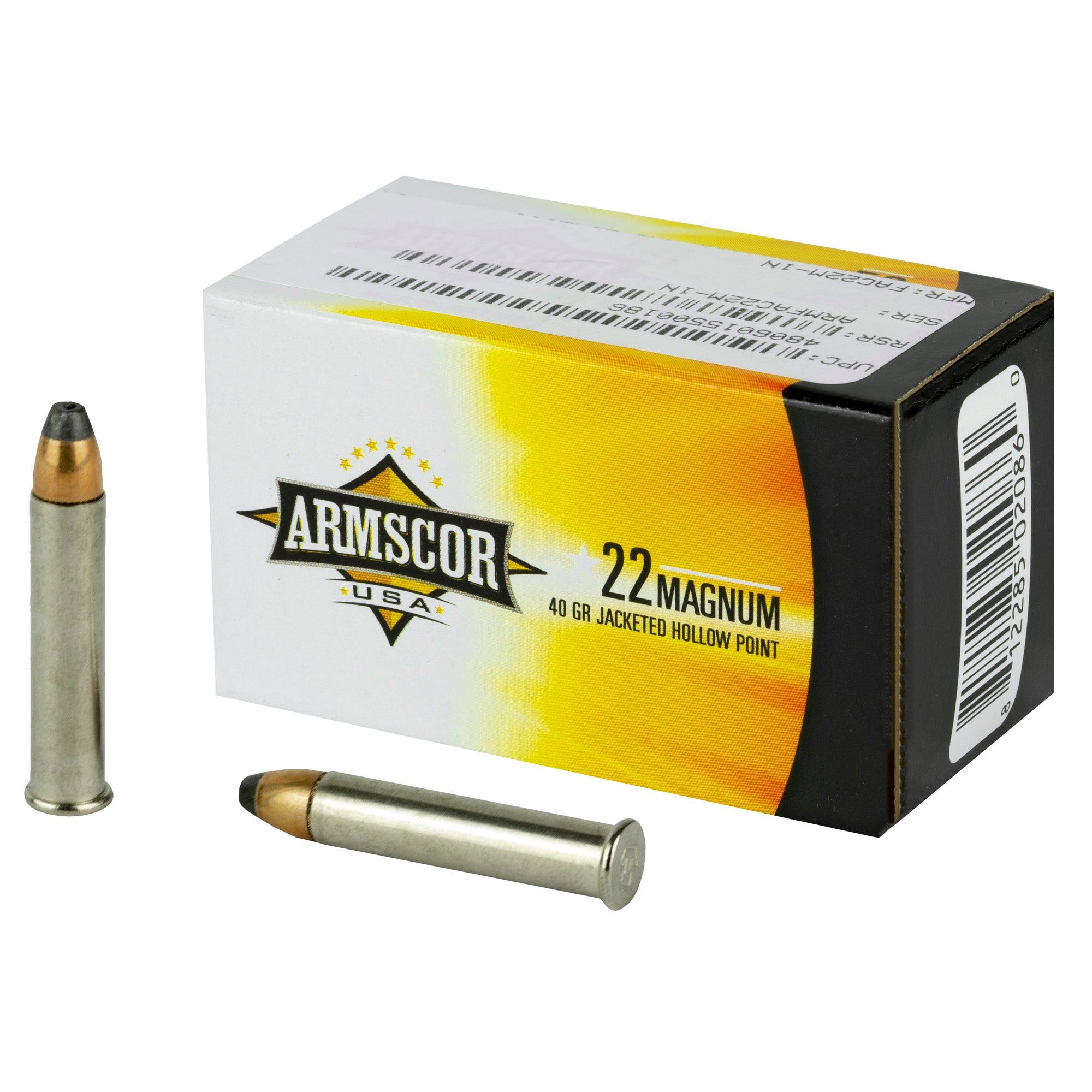 Armscor .22 WMR 40gr JHP Ammo - 50 Rounds