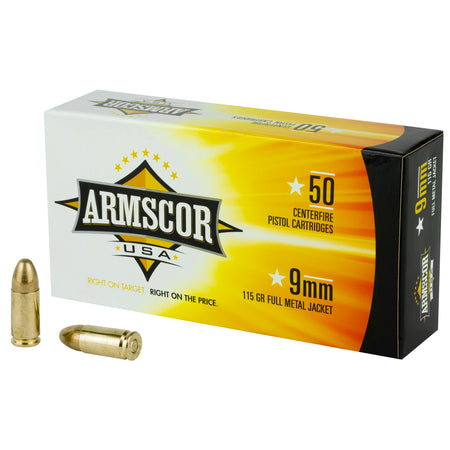 Armscor 9mm Luger Competition 115gr FMJ Ammo