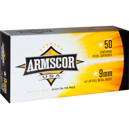 Armscor 9mm Luger 147gr FMJ Ammo