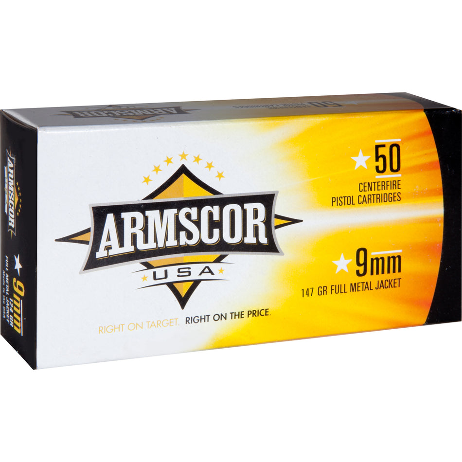 Armscor 9mm Luger 147gr FMJ Ammo