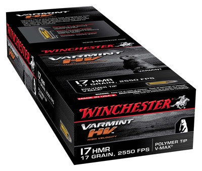 Winchester .17 HMR Varmint HV 17gr Hornady V-Max Ammo