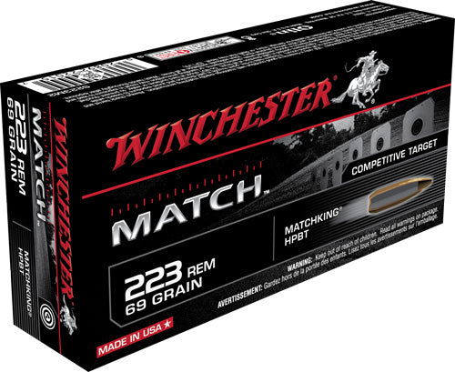Winchester .223 Remington Sierra MatchKing 69gr BTHP Match Ammo