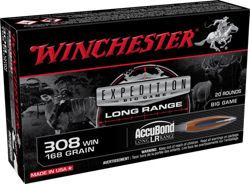 Winchester .308 Win Expedition Big Game 168gr AccuBond Long-Range Ammo