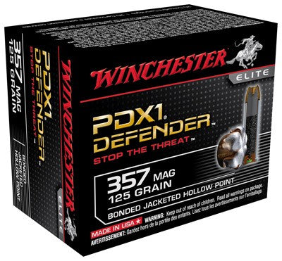 Winchester .357 Magnum PDX1 Defender Elite 125gr BHP Ammo