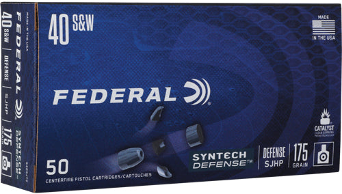 Federal .40 S&W Syntech Defense 175gr JHP Ammo