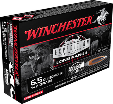 Winchester 6.5mm Creedmoor Expedition Big Game 142gr AccuBond Long-Range Ammo