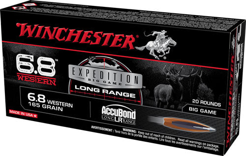 Winchester 6.8 Western Expedition Big Game 165gr AccuBond Long Range Ammo